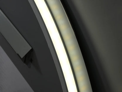 LED Badkamerspiegel - halfrond links - Jill 60x120cm
