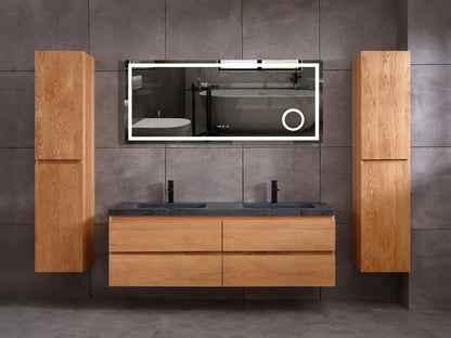 Badmeubel onderkast - Brandon Eiken natural - 49x159x50cm