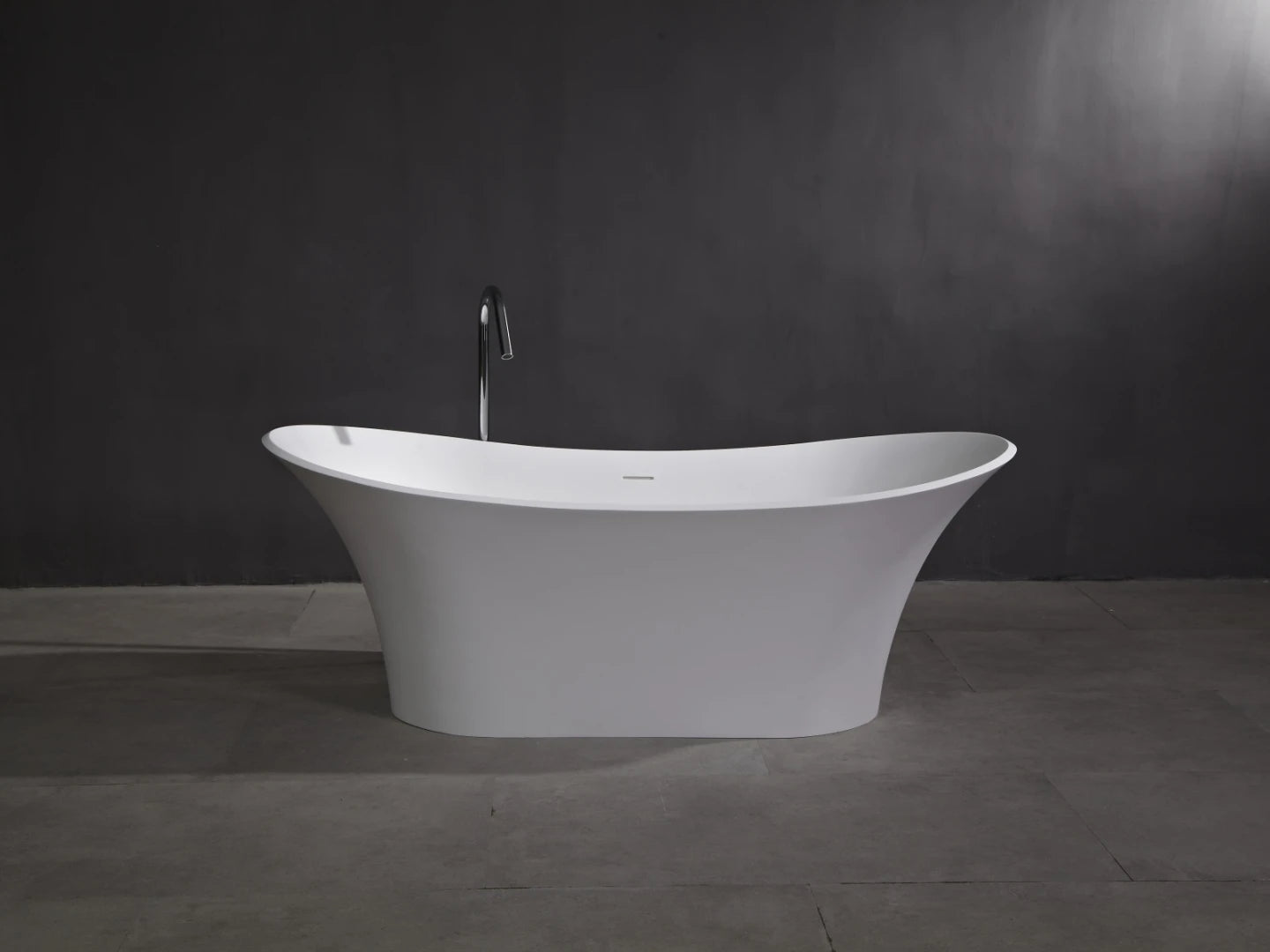 Vrijstaand bad - Solid surface - Kate Mat wit - 180x80x69cm