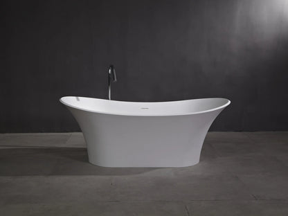 Vrijstaand bad - Solid surface - Kate Mat wit - 180x80x69cm