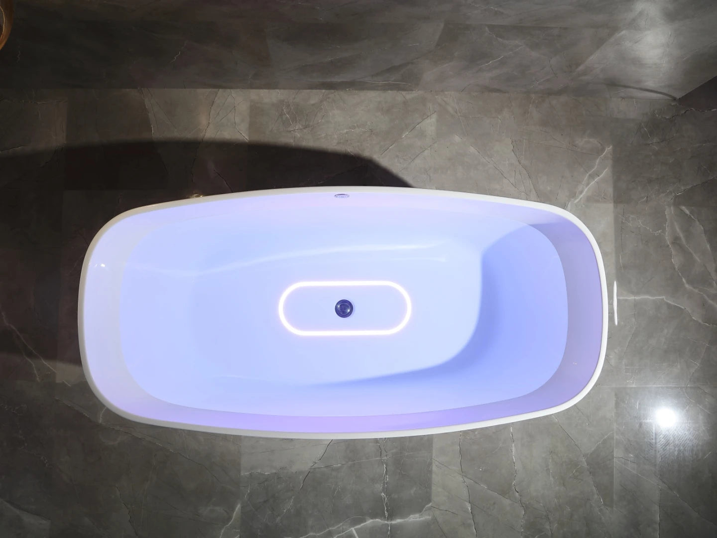 Vrijstaand bad - Lista Glans wit - 170x80x60cm