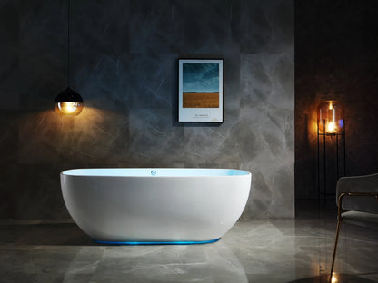 Vrijstaand bad - Lista Glans wit - 170x80x60cm
