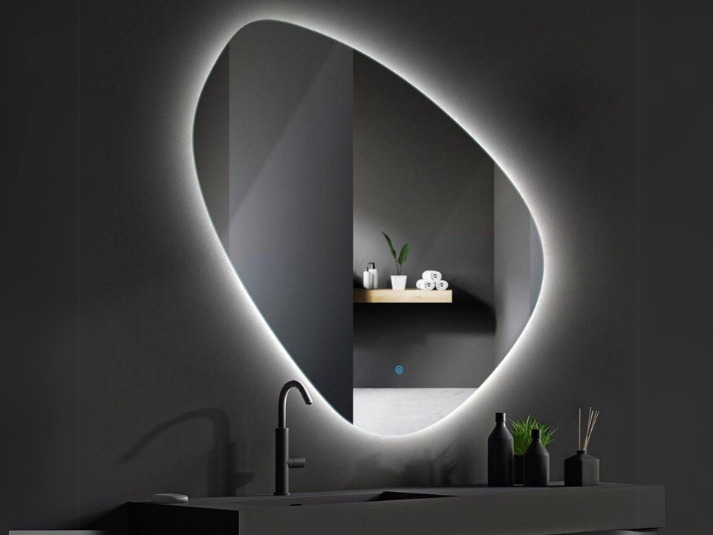 LED Badkamerspiegel Roxx - Organische spiegel - Verwarming - 80x80 cm