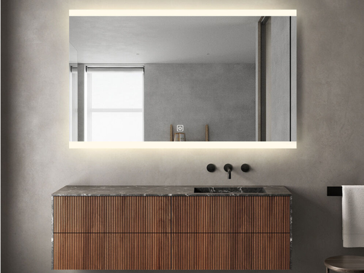 LED Badkamerspiegel Riga - Spiegelverwarming - 100x70cm