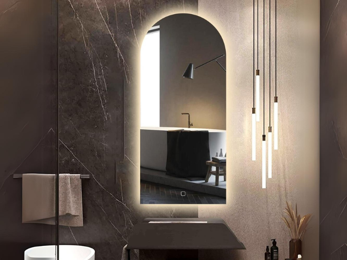 LED Badkamerspiegel Arc Toog - Verwarming - 45x100 cm