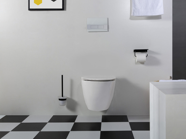 Hangend Toilet - Jama Randloos - Platte Softclose Zitting