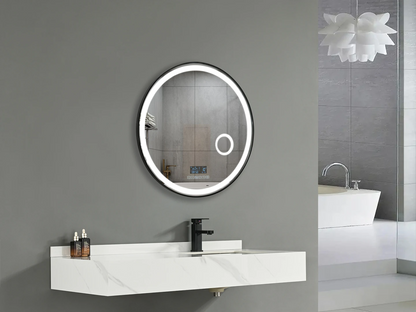 LED Badkamerspiegel - Bluetooth - Josh Mat zwart - 60x60cm