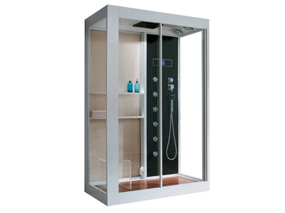 2 persoons stoomcabine - Laila Glans wit - 90x135x220cm