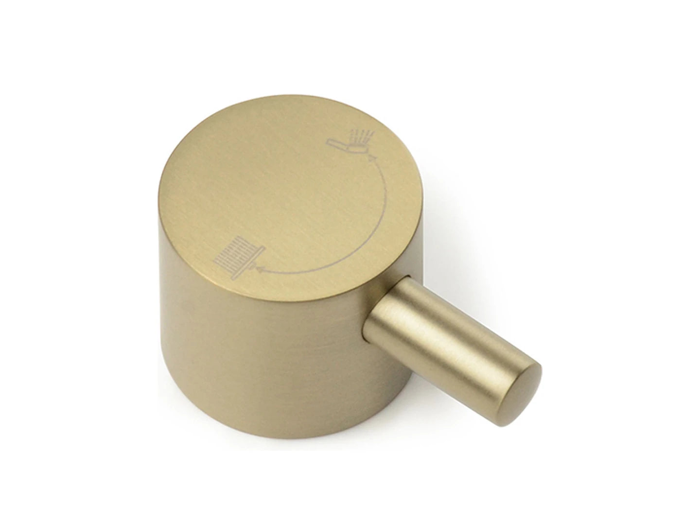Inbouw badmengkraan - Cello Geborsteld goud - 20x28x9cm