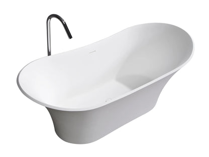 Vrijstaand bad - Solid surface - Kate Mat wit - 180x80x69cm