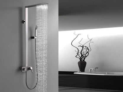 Opbouw regendoucheset - Teslin Gunmetal grey
