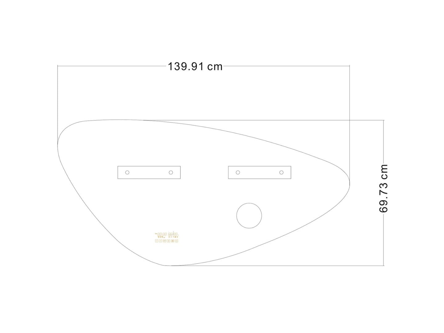 LED Badkamerspiegel - Bluetooth en speakers - Catina 140x70cm