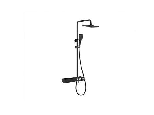 Thermostatisch opbouw regendoucheset - Alter Gunmetal grey