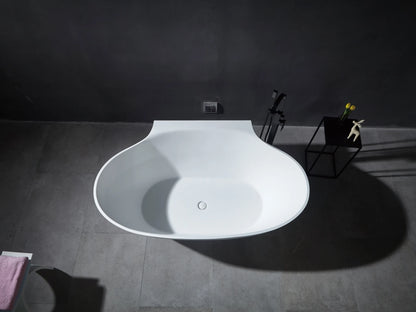 Vrijstaand bad - Solid surface - Dillan Mat wit - 173x105x61cm