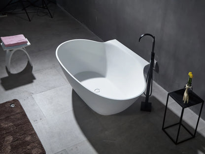 Vrijstaand bad - Solid surface - Dillan Mat wit - 173x105x61cm