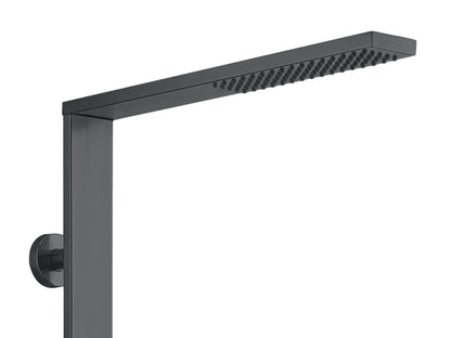 Opbouw regendoucheset - Teslin Gunmetal grey