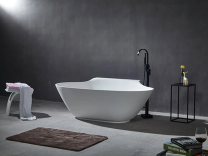 Vrijstaand bad - Solid surface - Dillan Mat wit - 173x105x61cm