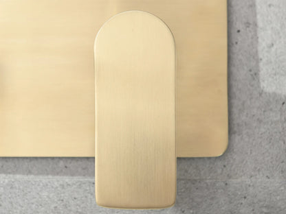 Inbouw wastafelmengkraan - Wanda Geborsteld goud - 20x23x11cm