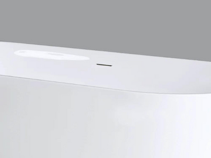 Luxora® Moon Vrijstaand Hoekbad Links 180x80 cm - Wit, Inclusief Afsluitbare Klikplug
