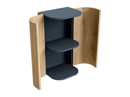 MONDIAZ - KURVE Kolomkast Badmeubel - 80cm - Oak (Eiken)