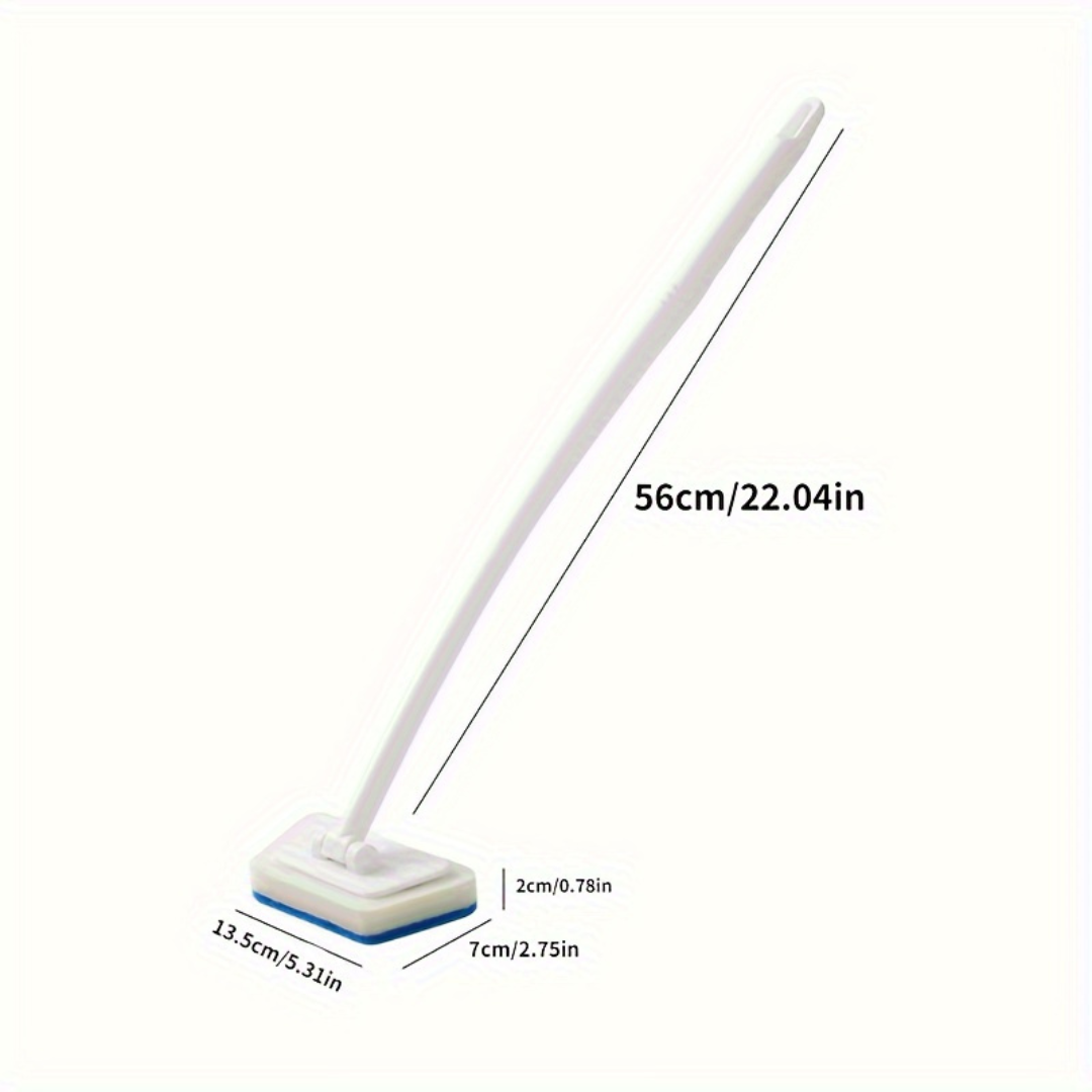 HomeEase® Verstelbare Badkamerborstel - 90° Draaibare kop - Afneembare spons - Schrobben van badkuip, tegels, glas en vloeren