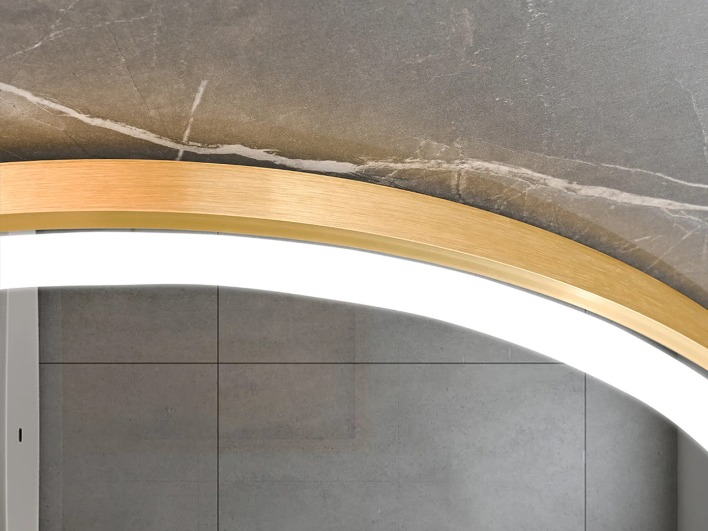 LED Badkamerspiegel - Bluetooth - Josh Geborsteld goud - 80x80cm
