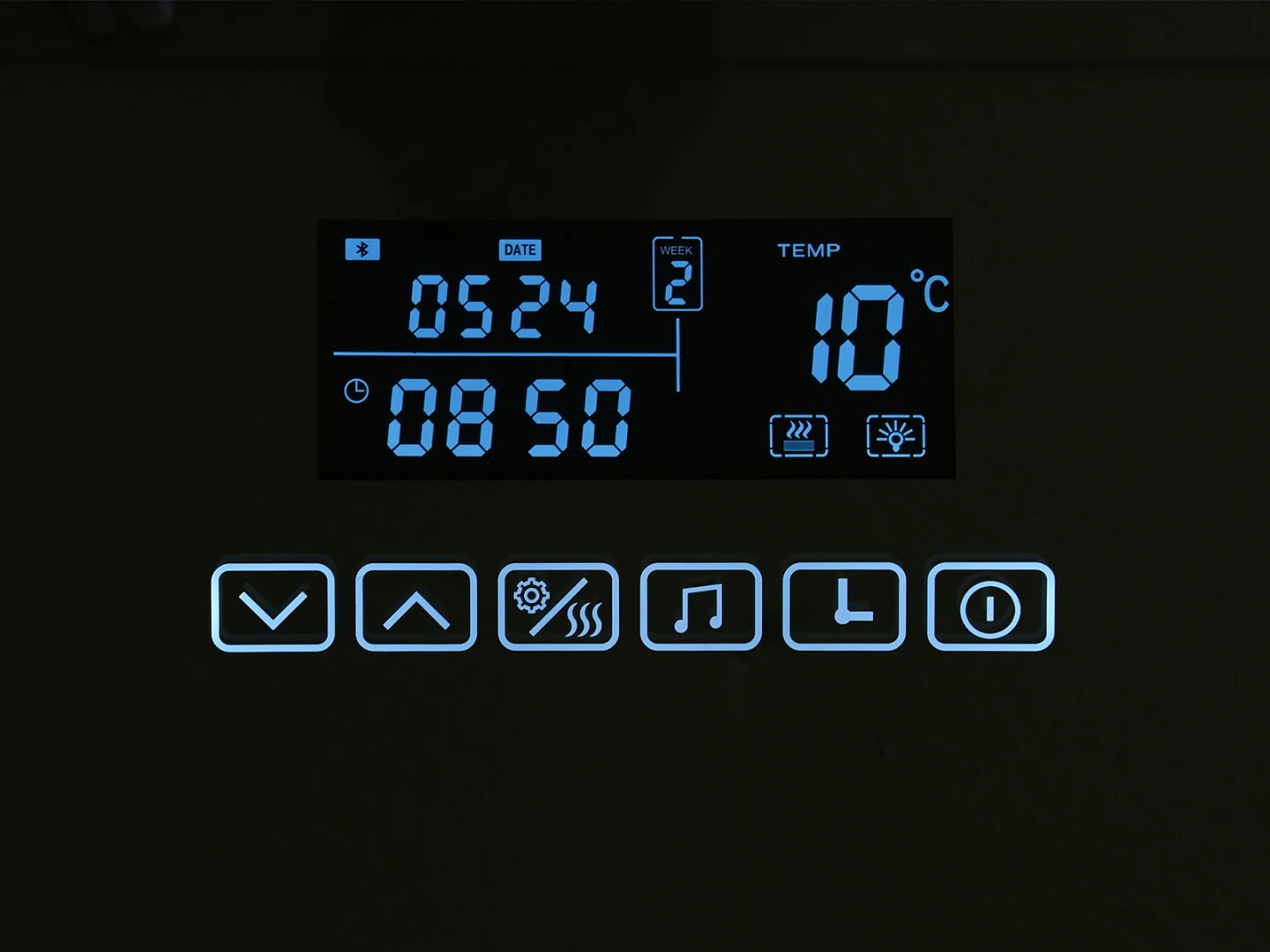 LED Badkamerspiegel - Bluetooth - Josh Mat zwart - 60x60cm