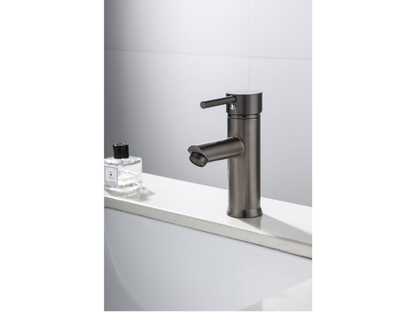 Wastafelkraan James - Verouderd Ijzer (Gunmetal)