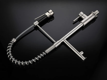 Semi-professional keukenkraan - Flexibele uitloop - Cocos Geborsteld RVS - 63cm