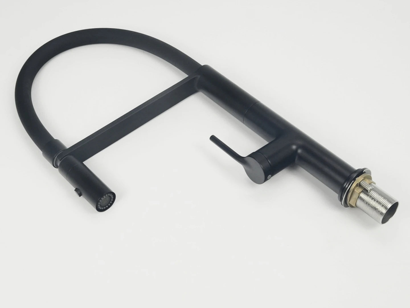 Keukenkraan - Uitneembare uitloop - Bromus Mat zwart - 47cm