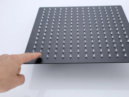 Thermostatisch opbouw regendoucheset - Cynthia Mat zwart