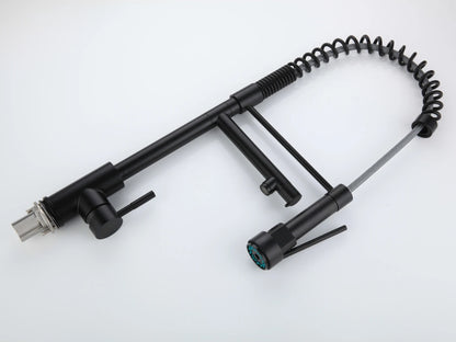 Semi-professional keukenkraan - Flexibele uitloop - Cocos Mat zwart - 63cm