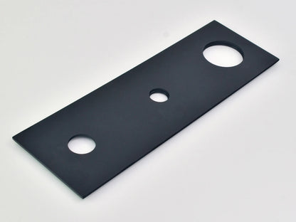 Inbouw badmengkraan - Cello Mat zwart - 20x28x9cm