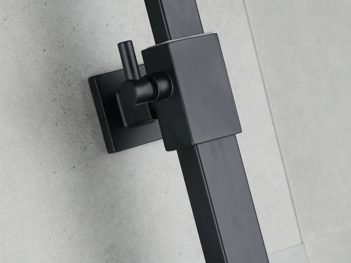 Thermostatisch opbouw regendoucheset - Cynthia Mat zwart