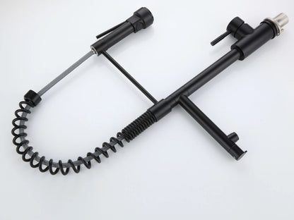 Semi-professional keukenkraan - Flexibele uitloop - Cocos Mat zwart - 63cm