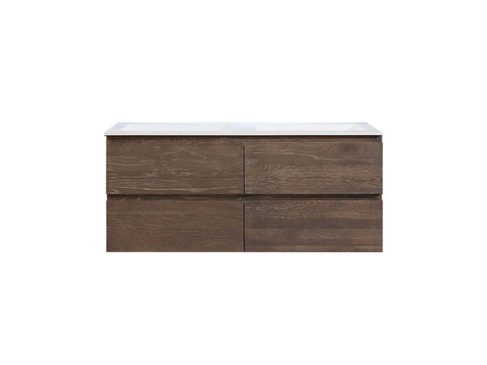 Badmeubel onderkast - Brandon Eiken grey smoked - 49x119x50cm