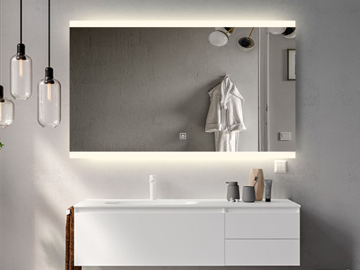 LED Badkamerspiegel Riga - Spiegelverwarming - 100x70cm