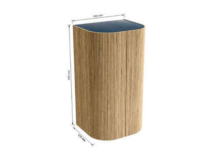 MONDIAZ - KURVE Kolomkast Badmeubel - 80cm - Walnut (Walnoot)