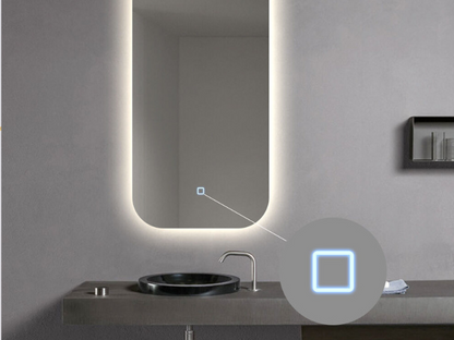LED Badkamerspiegel Denver - Spiegelverwarming - 50x100cm