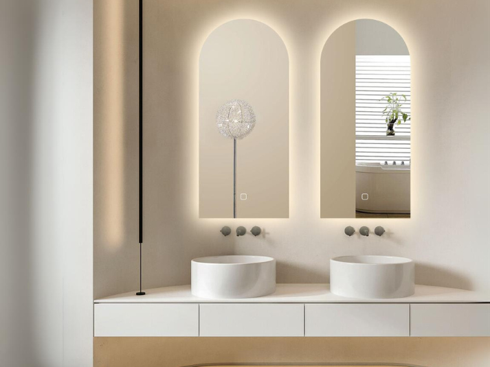 LED Badkamerspiegel Arc Toog - Verwarming - 45x100 cm