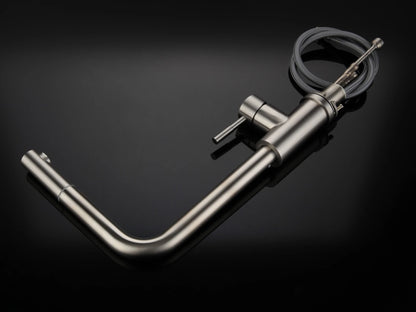 Keukenkraan - Uittrekbare uitloop - Rosa Geborsteld RVS - 36cm