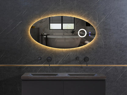 LED Badkamerspiegel - Horizontaal of verticaal - Etty 100x50cm