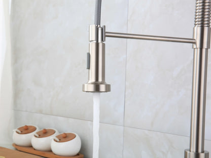 Keukenkraan - Uitneembare uitloop - Inula Geborsteld RVS - 63cm