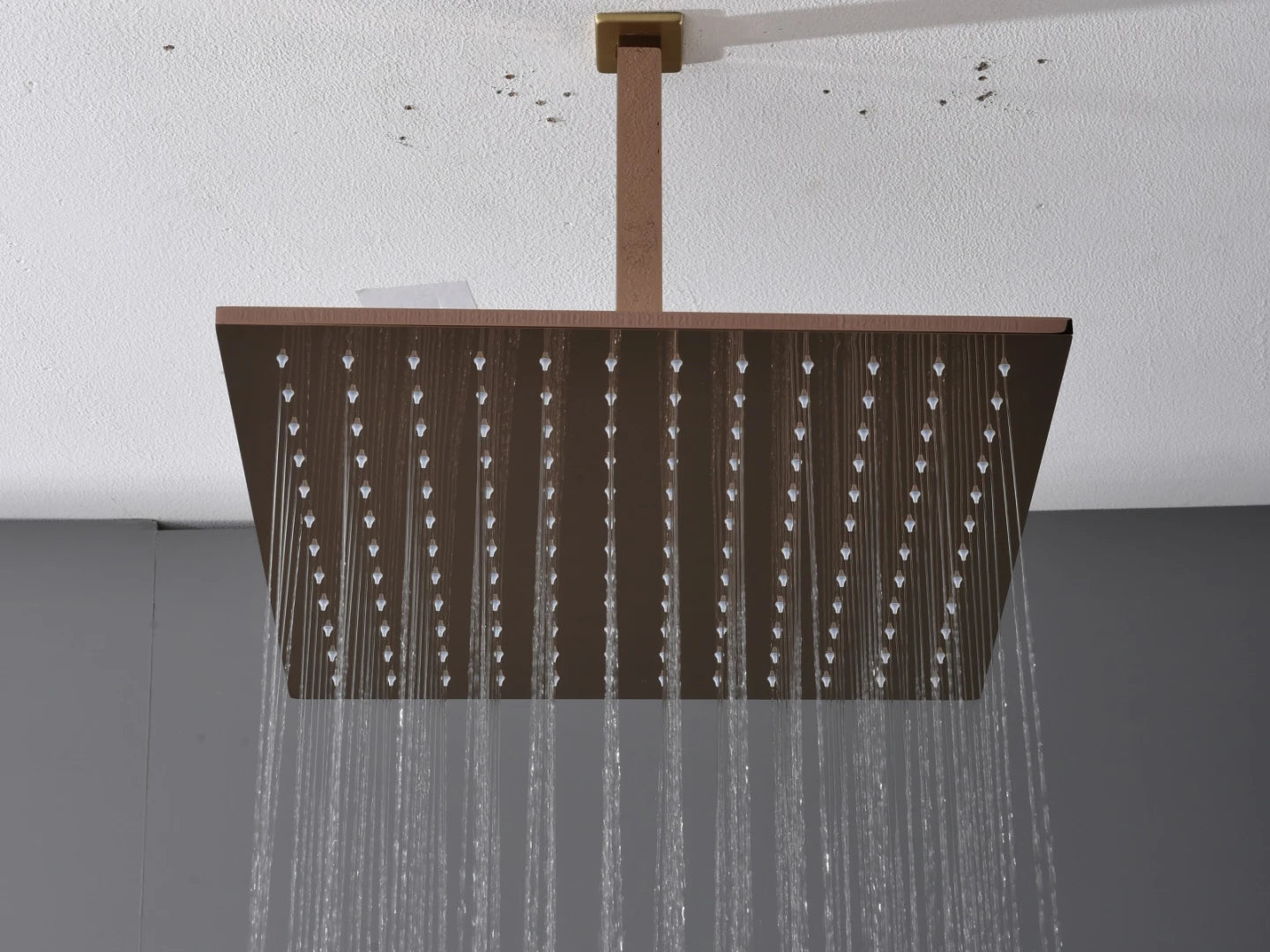Thermostatische inbouw regendoucheset - Hake Rose goud