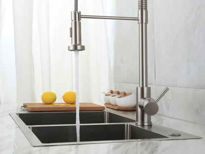 Keukenkraan - Uitneembare uitloop - Inula Geborsteld RVS - 63cm