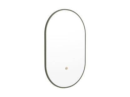 MONDIAZ Luna LED Badkamerspiegel - Bewegingssensor - 45x90cm Ovaal Army (Legergroen)