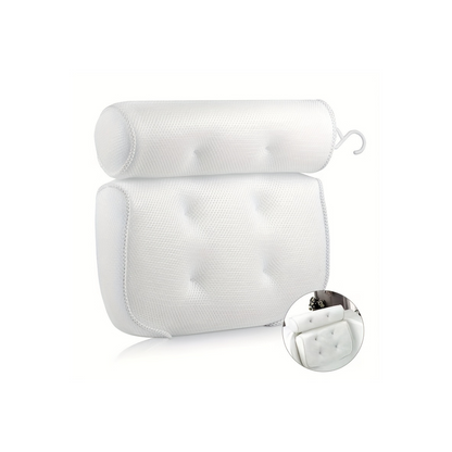 HomeEase® Badkussen met Antislip Zuignappen - Geurloos en Comfortabel Badkuipkussen