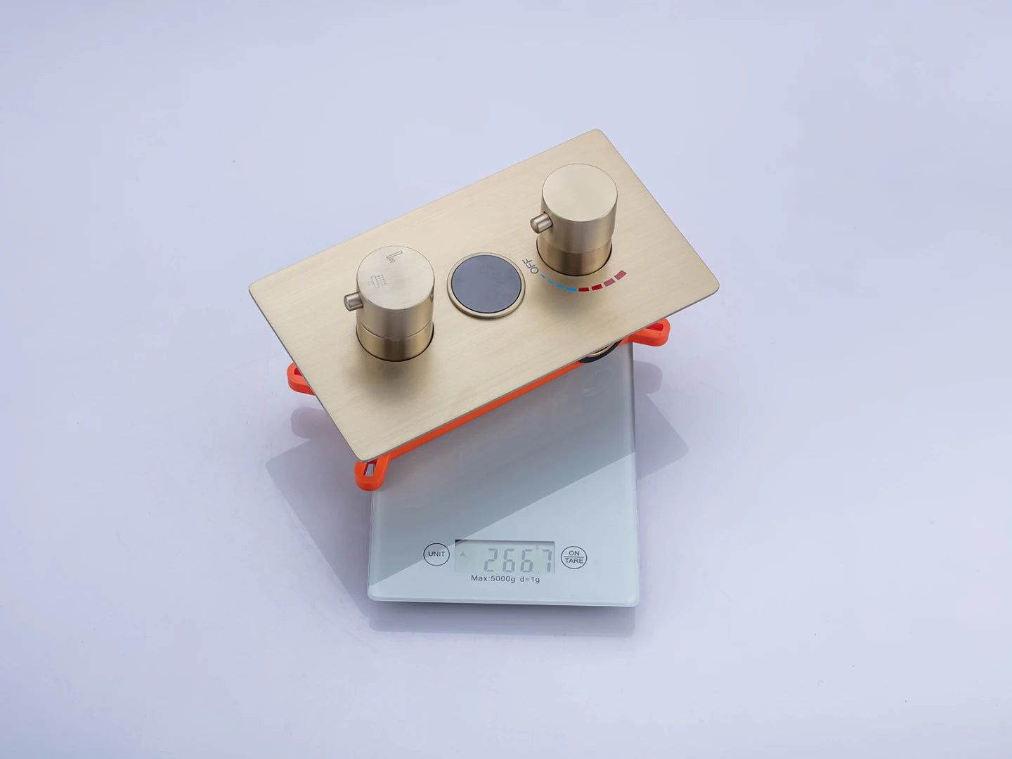 Inbouw regendoucheset - Digitaal display - Vincent Geborsteld goud