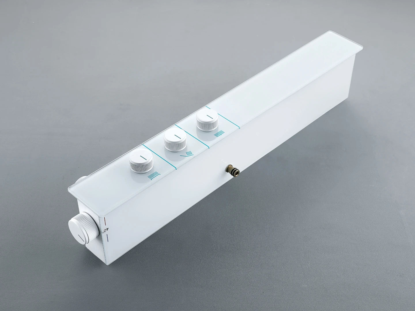 Thermostatisch opbouw regendoucheset - Cyber Mat wit