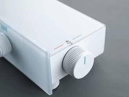 Thermostatisch opbouw regendoucheset - Cyber Mat wit